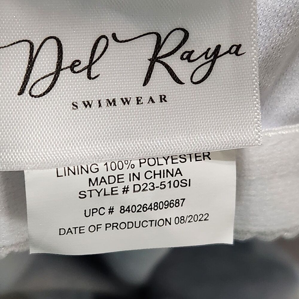 Del Raya womens Tankini Top Size 10 Blue Layered - Picture 10 of 12